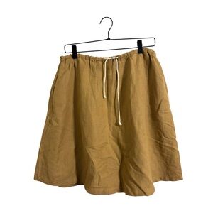 Vikolino Tan 100% Linen European Flax Skirt